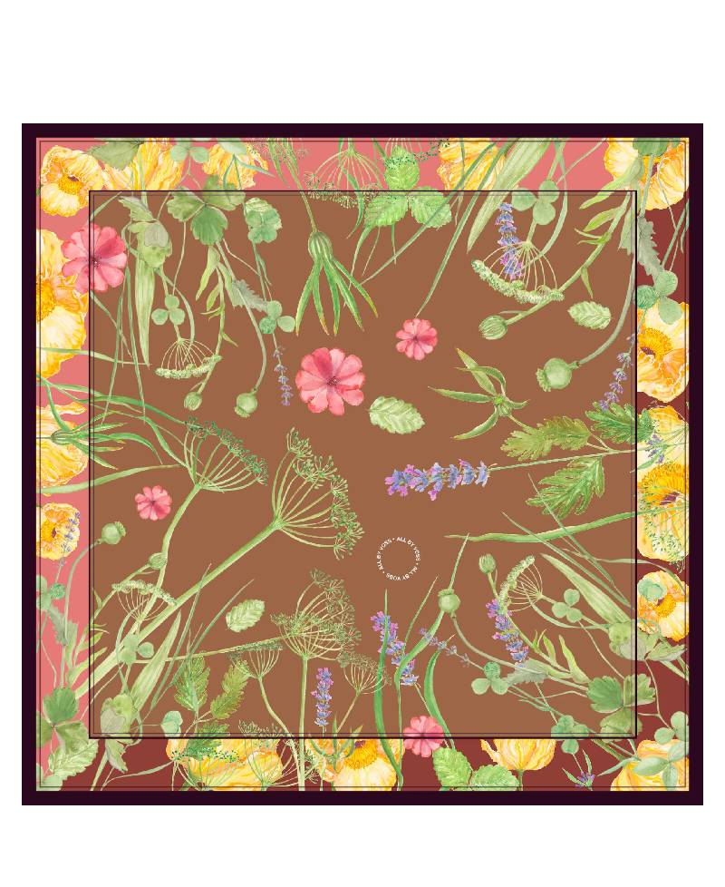 All By Voss Silketørklæde - Wild Nature Authumn