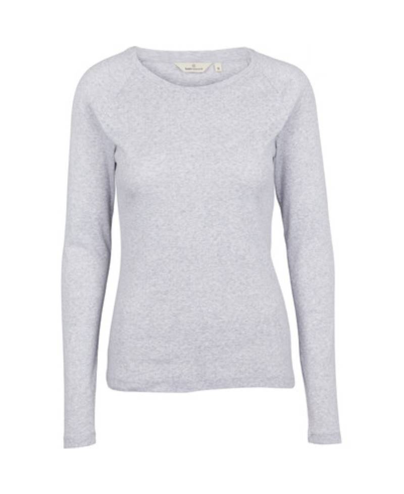 Basic Apparel Arense LS Tee- 318 Light Grey Melange