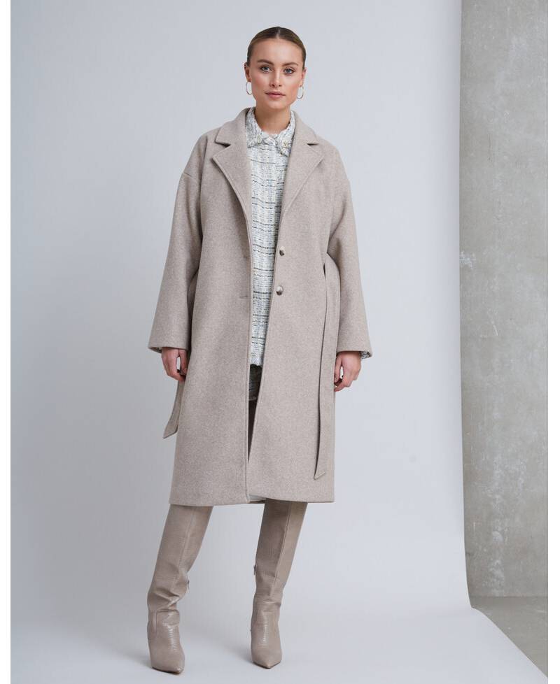 Bruuns Bazaar Durio BB Jezza Coat - Beige Melange