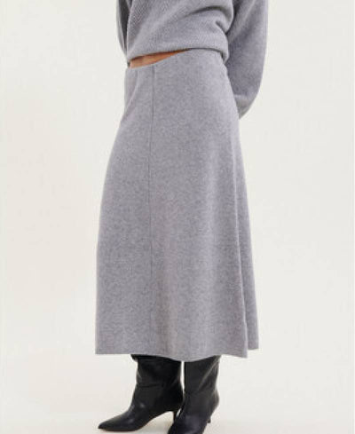 Basic Apparel Lise 3/4 Skirt - 318 Light Grey Mel