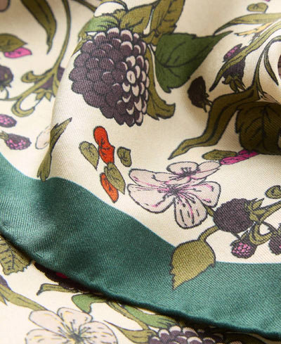 Beck Søndergaard Autumn Blackberry Sia Scarf - Birch White