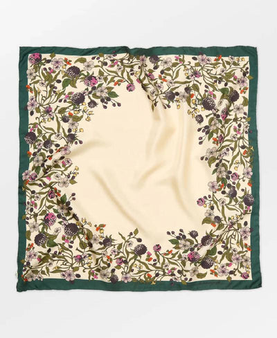 Beck Søndergaard Autumn Blackberry Sia Scarf - Birch White