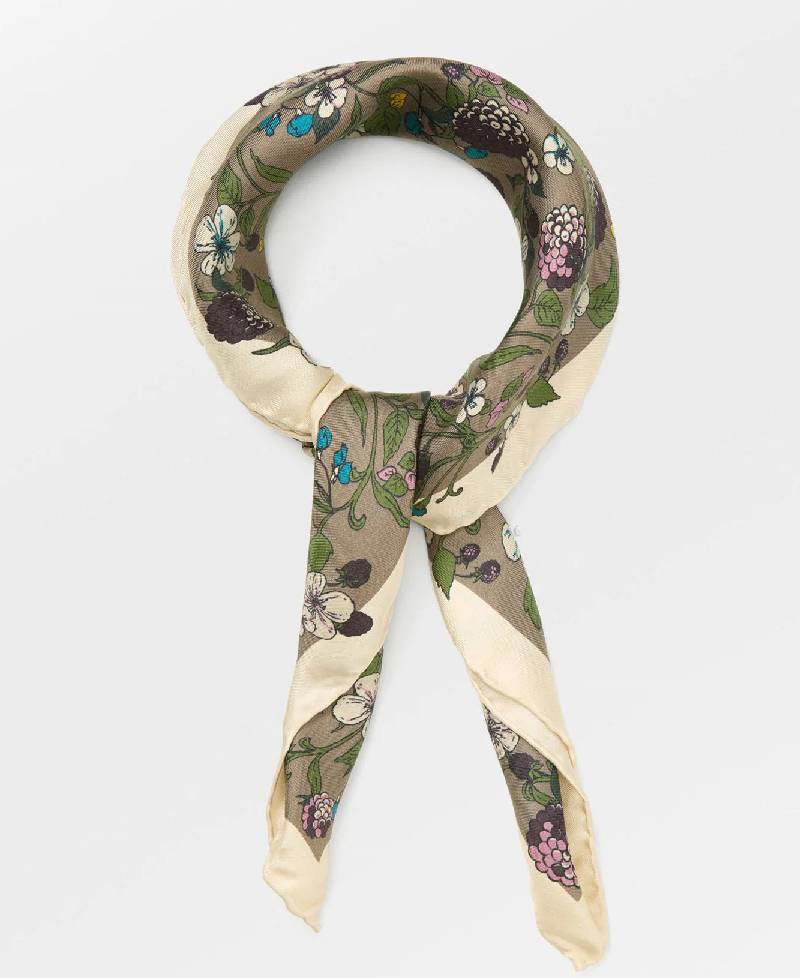 Beck Søndergaard Autumn Blackberry Sia Scarf - Fungi Brown