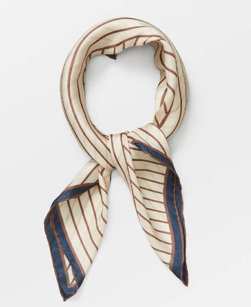 Beck Søndergaard Dyna Sia Scarf-0080 Birch White