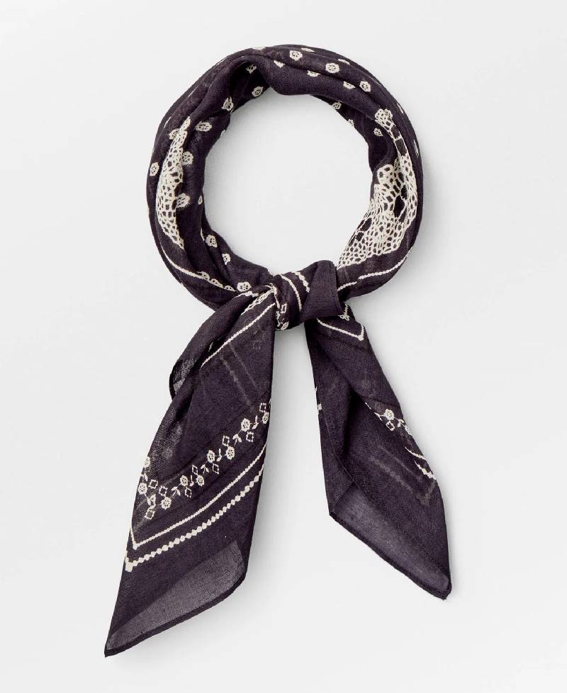Beck Søndergaard Lacia Cotta Scarf - Froged Iron Grey