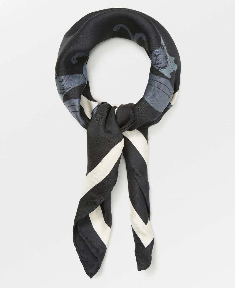Beck Søndergaard Magna Flower Sia Scarf - Black