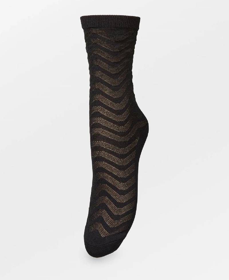 Beck Søndergaard Mina Glitter Sock - Black