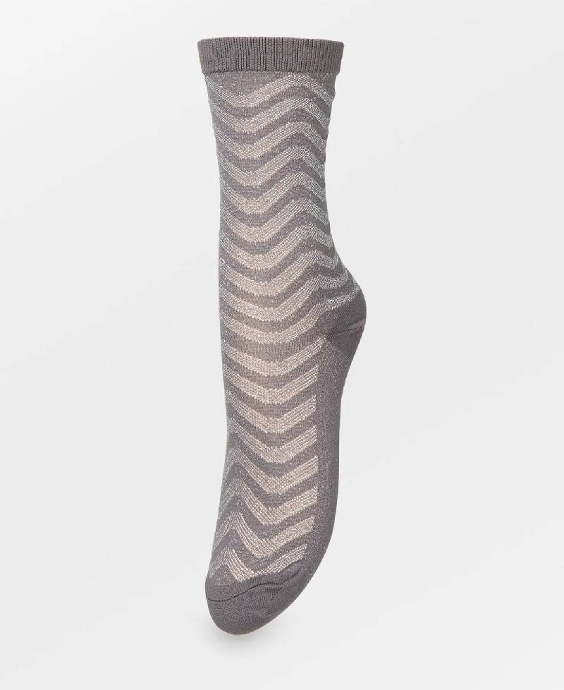 Beck Søndergaard Mina Glitter Sock - Smoked Gray