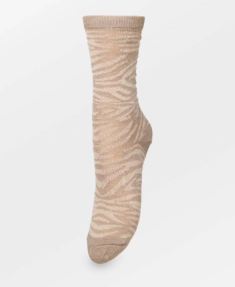 Beck Søndergaard Tigarea Glitter Sock - Fungi Brown