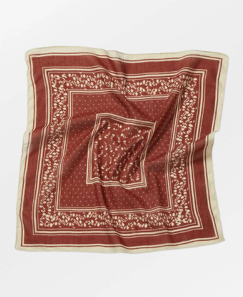 Beck Søndergaard Winda Cotta Scarf - Cinnamon Brown