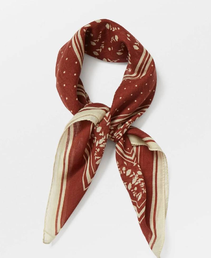 Beck Søndergaard Winda Cotta Scarf - Cinnamon Brown