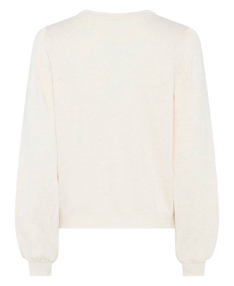 Bruuns Bazaar AnemoneBB Carlinas Cardigan - White Cream Melange