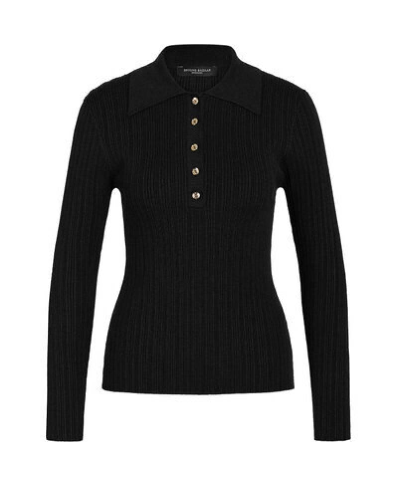 Bruuns Bazaar Anemone BB Cathrin Knit Blouse - Black