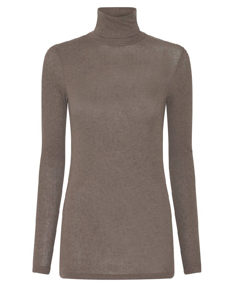 Bruuns Bazaar AngelaBB Roll Neck - Morel