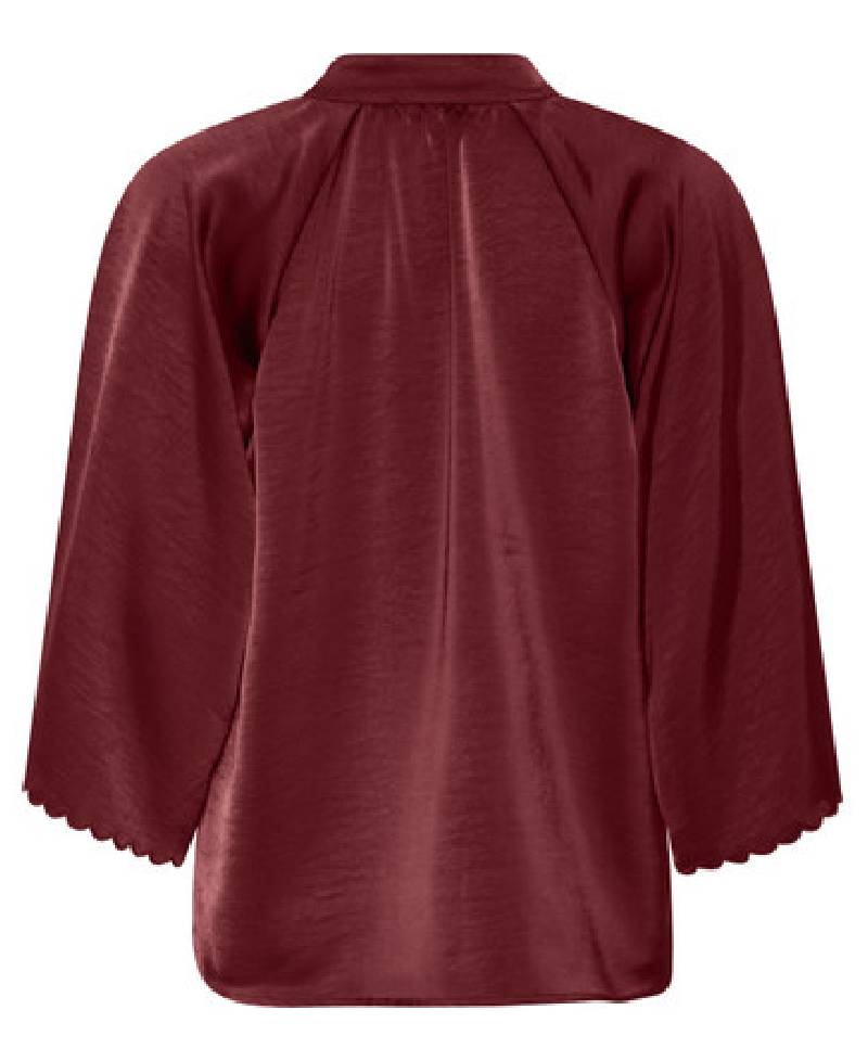 Bruuns Bazaar Beckia BB Winny Blouse - Burgundy