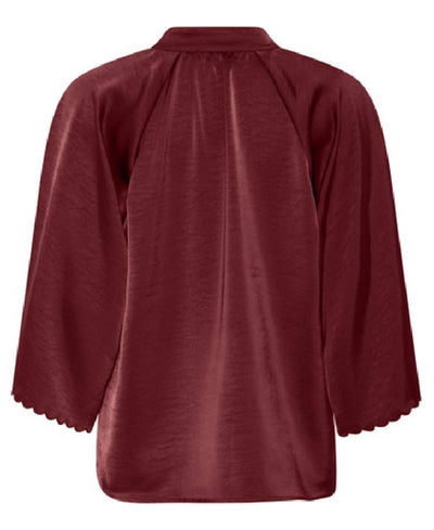 Bruuns Bazaar Beckia BB Winny Blouse - Burgundy