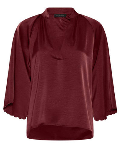 Bruuns Bazaar Beckia BB Winny Blouse - Burgundy