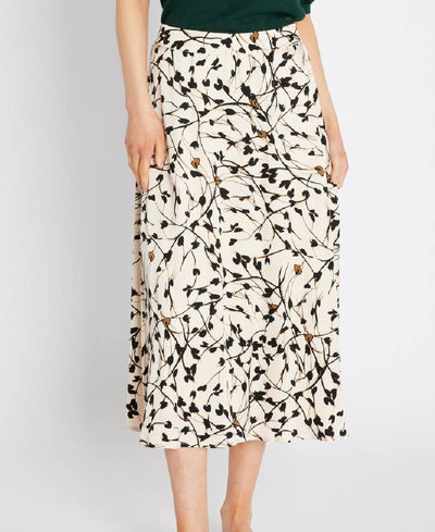 Bruuns Bazaar FloretBBAmattas skirt - White Cream AOP