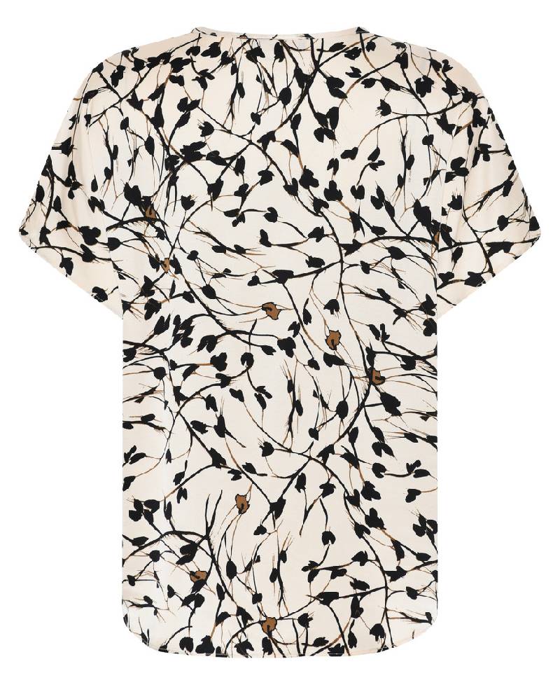 Bruuns Bazaar FloretBBPhina blouse -  White Cream AOP