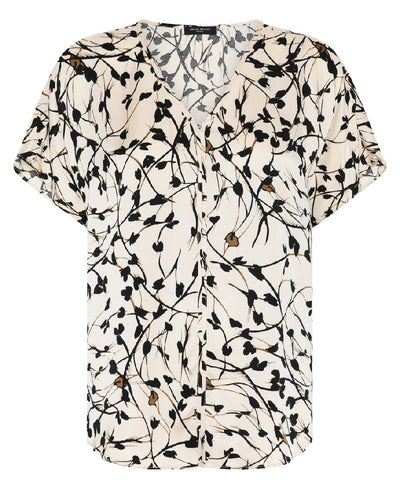 Bruuns Bazaar FloretBBPhina blouse -  White Cream AOP