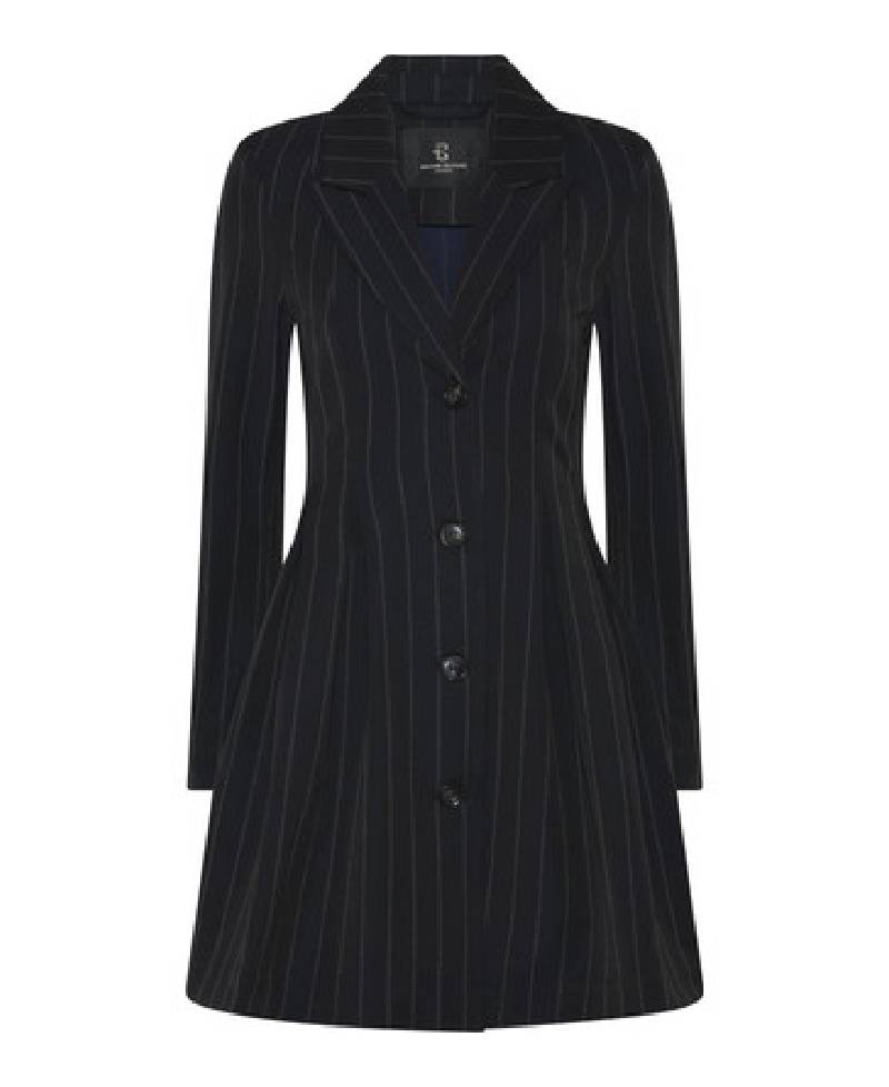 Bruuns Bazaar HydrangeaBBT Tova Dress - Black Pinstripe