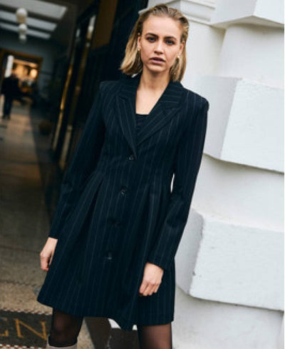 Bruuns Bazaar HydrangeaBBT Tova Dress - Black Pinstripe