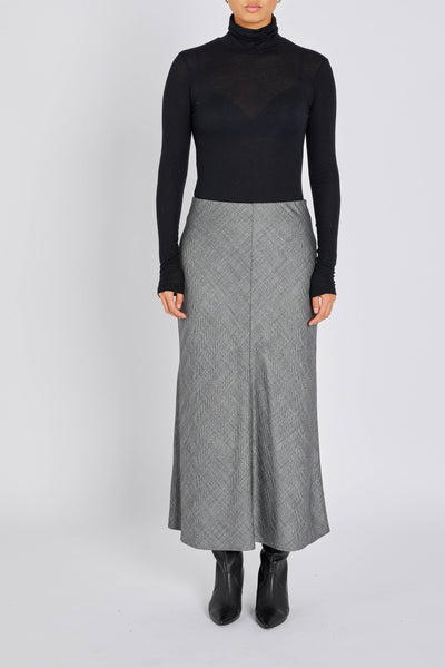 Bruuns Bazaar Kura BBJoan skirt - Grey Herringbone