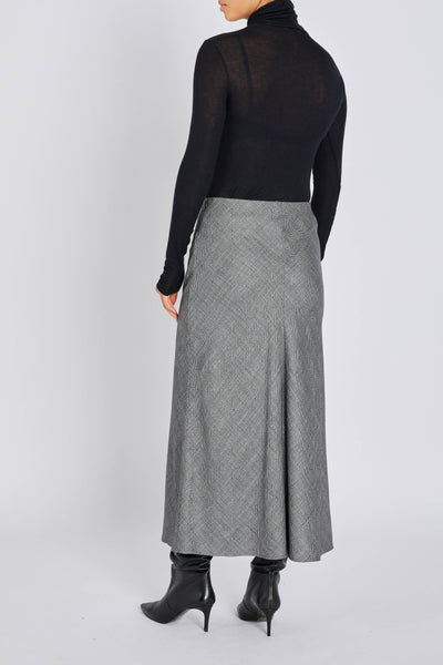 Bruuns Bazaar Kura BBJoan skirt - Grey Herringbone