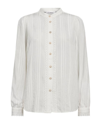 CoCouture KesiCC Lace Shirt - White