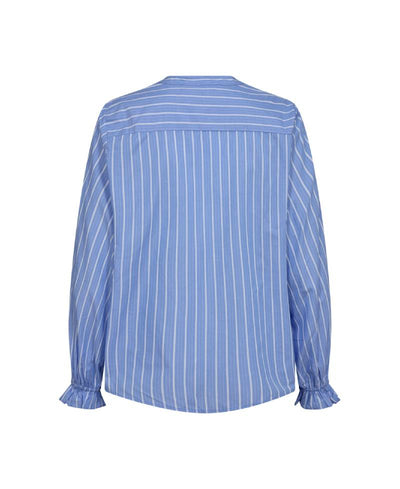 Co Couture MalouCC Stripe V-Shirt - 76 New Blue