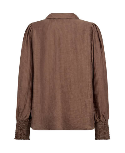 Co Couture TassyCC Collar Blouse - Walnut