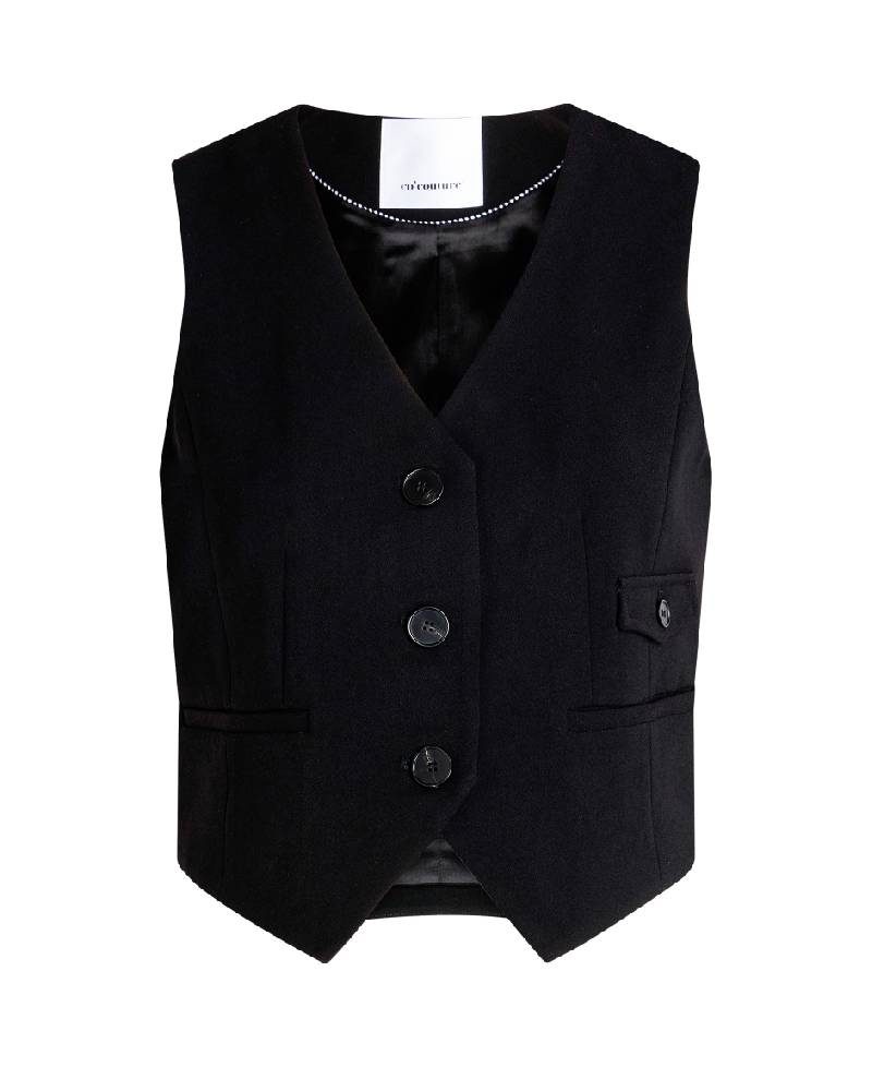 Co Couture VolaCC Tailor Vest - 96 Black