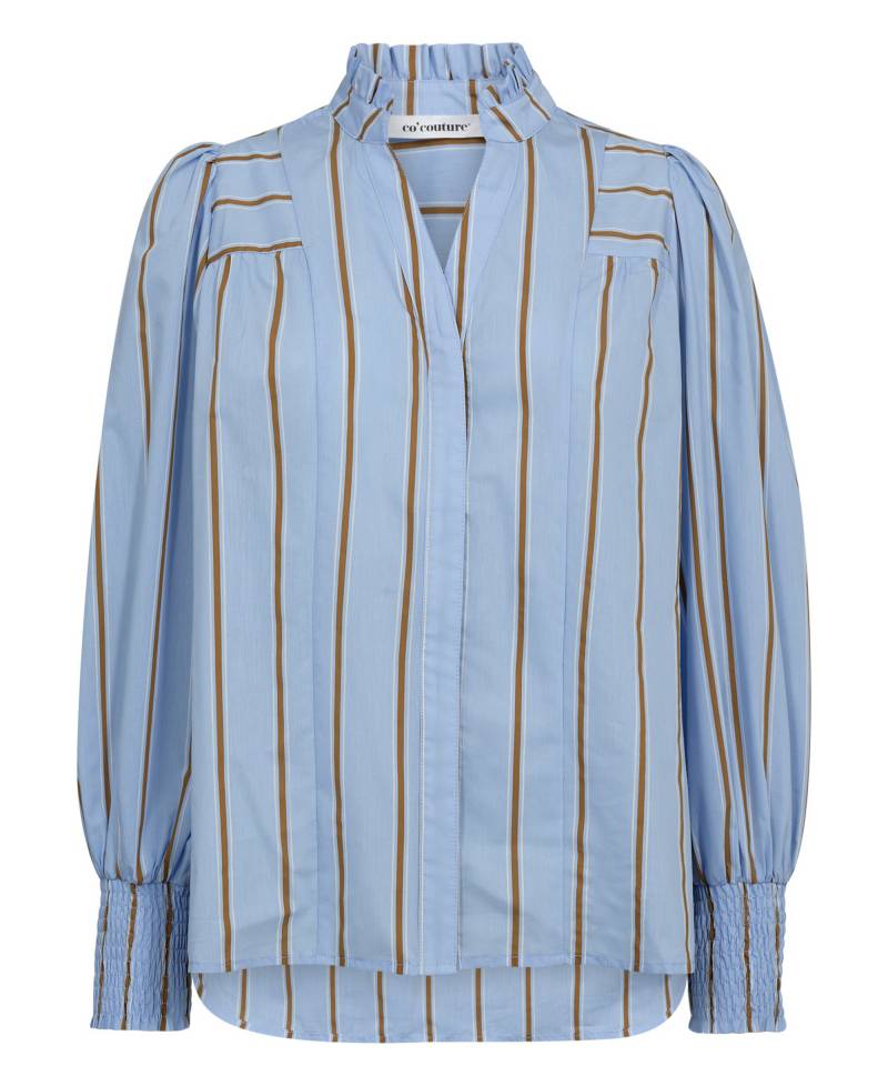 Co'Couture AmoraCC Stripe V-Shirt - 23 Pale Blue