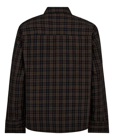 Co'Couture CoraCC Check Frill Shirt - 96 Black