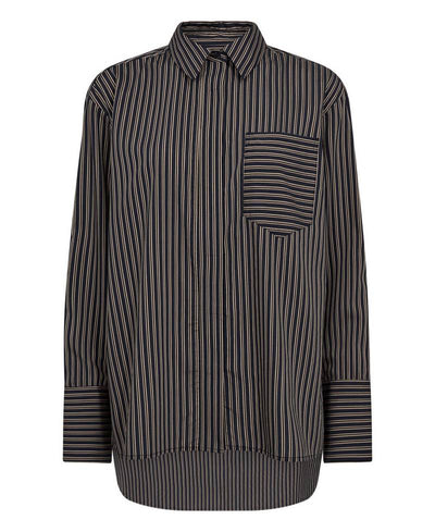 Co'Couture FinaCC Striped-Shirt -96 Black