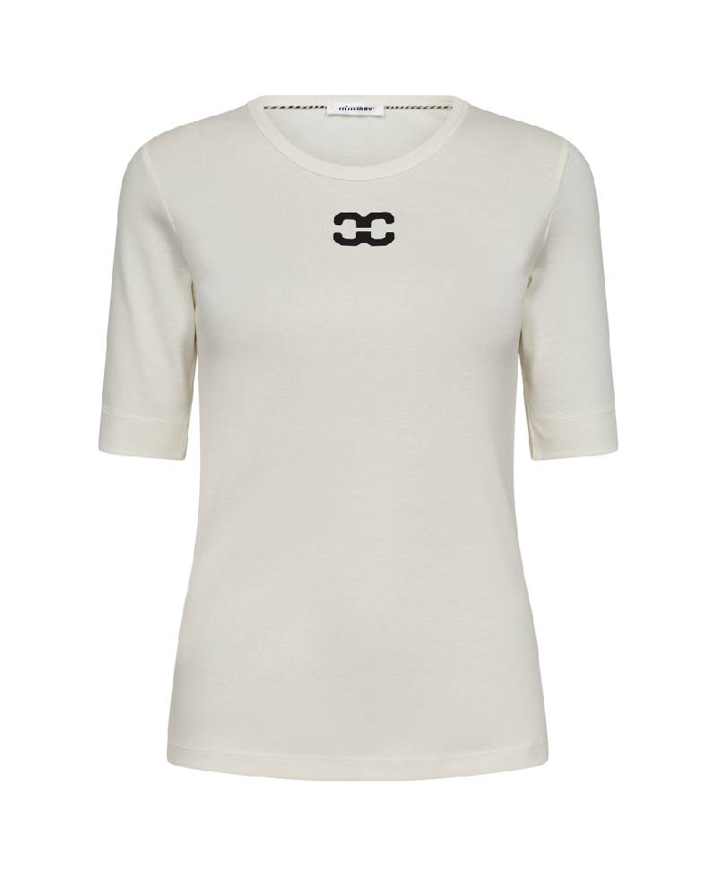 Co'Couture Granny CC Logo Tee - Off White