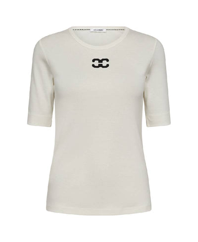 Co'Couture Granny CC Logo Tee - Off White