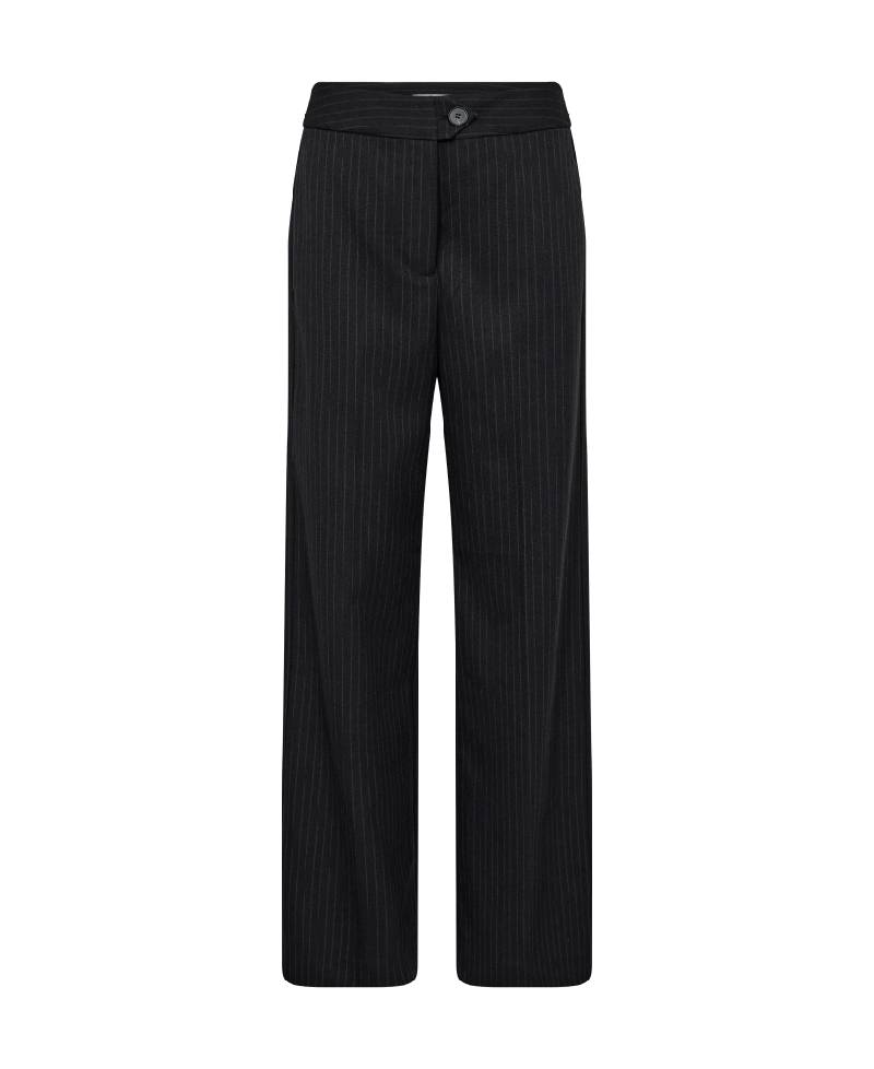 Co'Couture IdaCC Pin Wide Pant - 140 Dark Grey