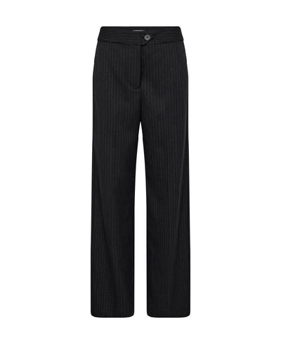 Co'Couture IdaCC Pin Wide Pant - 140 Dark Grey