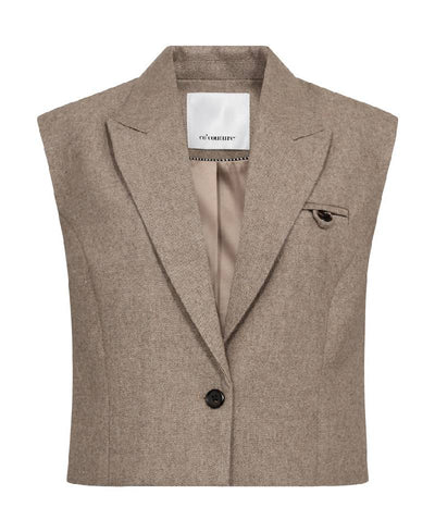 Co'Couture MeeraCC Vest - 154 Walnut