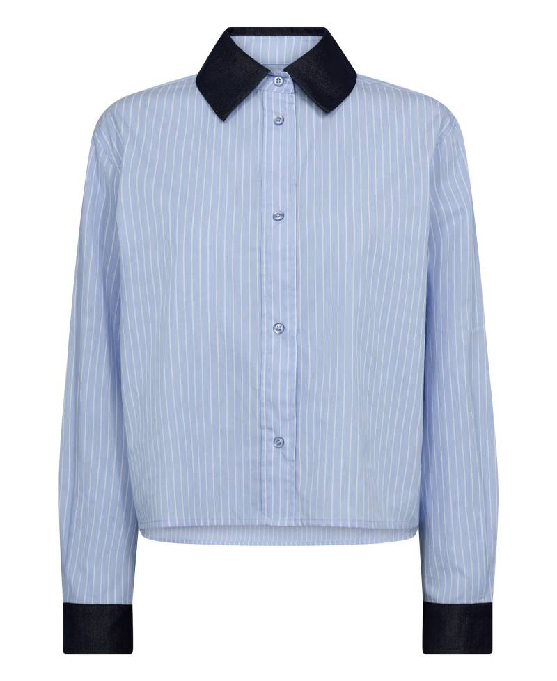 Co'Couture NelsonCC Stripe Shirt - 23 Pale Blue