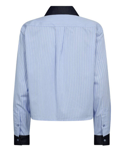 Co'Couture NelsonCC Stripe Shirt - 23 Pale Blue