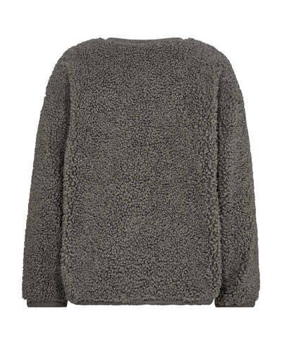 Co'Couture NewCC Timmy Teddy Jacket - Mid Grey