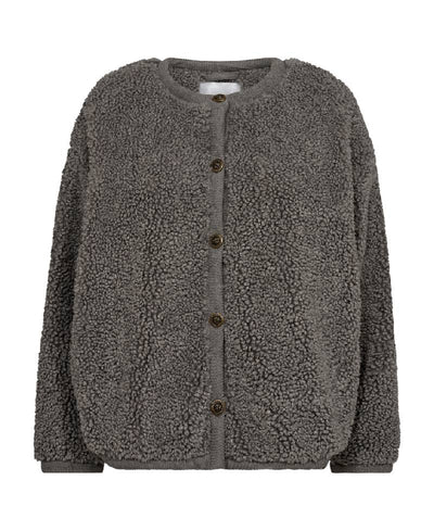 Co'Couture NewCC Timmy Teddy Jacket - Mid Grey