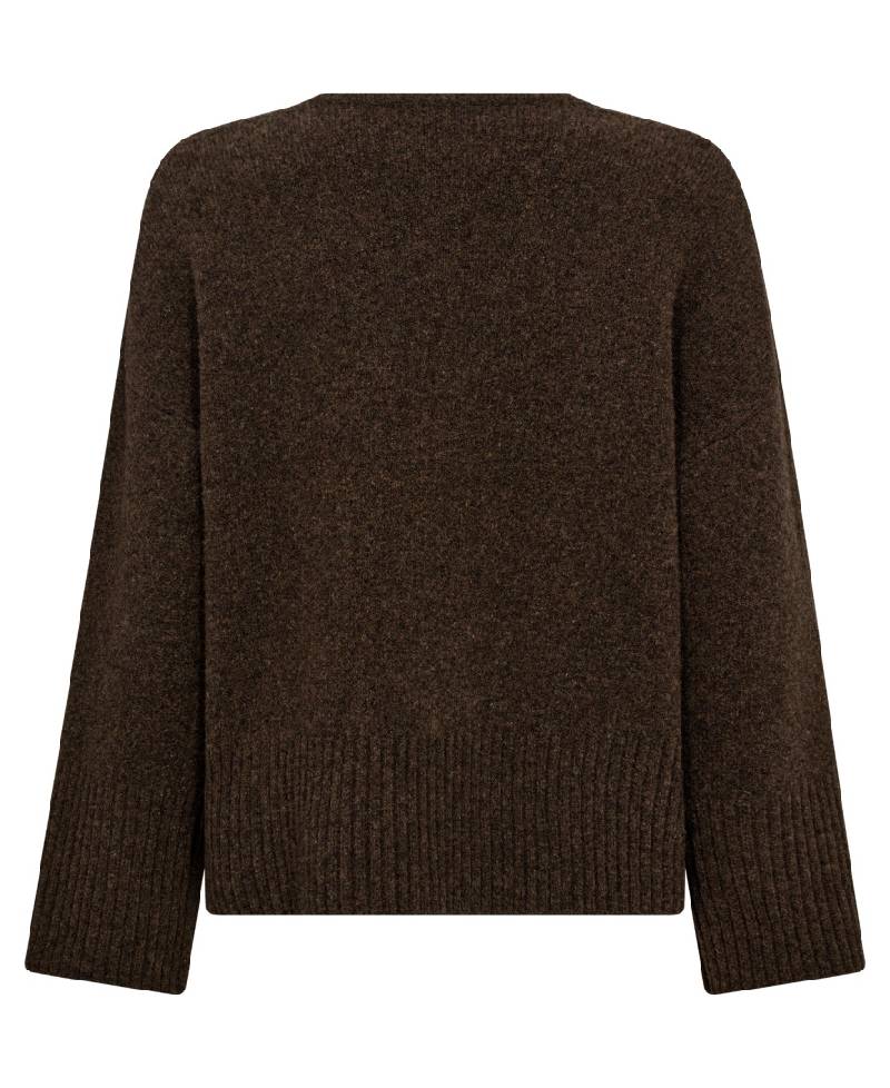 Co'Couture RogerCC V-Neck - 83 mocca