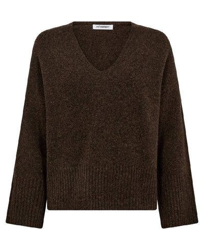 Co'Couture RogerCC V-Neck - 83 mocca