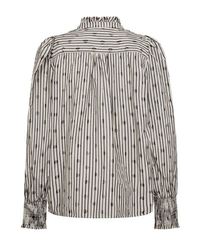 Co'Couture TrixieCC Dot V-Shirt - 138 Light Grey