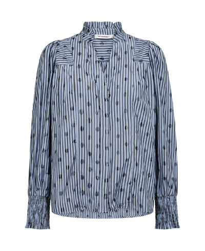 Co'Couture TrixieCC Dot V-Shirt - 17 Blue