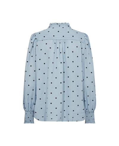 Co Couture DoraCC Dot V-Shirt - 23 Pale Blue