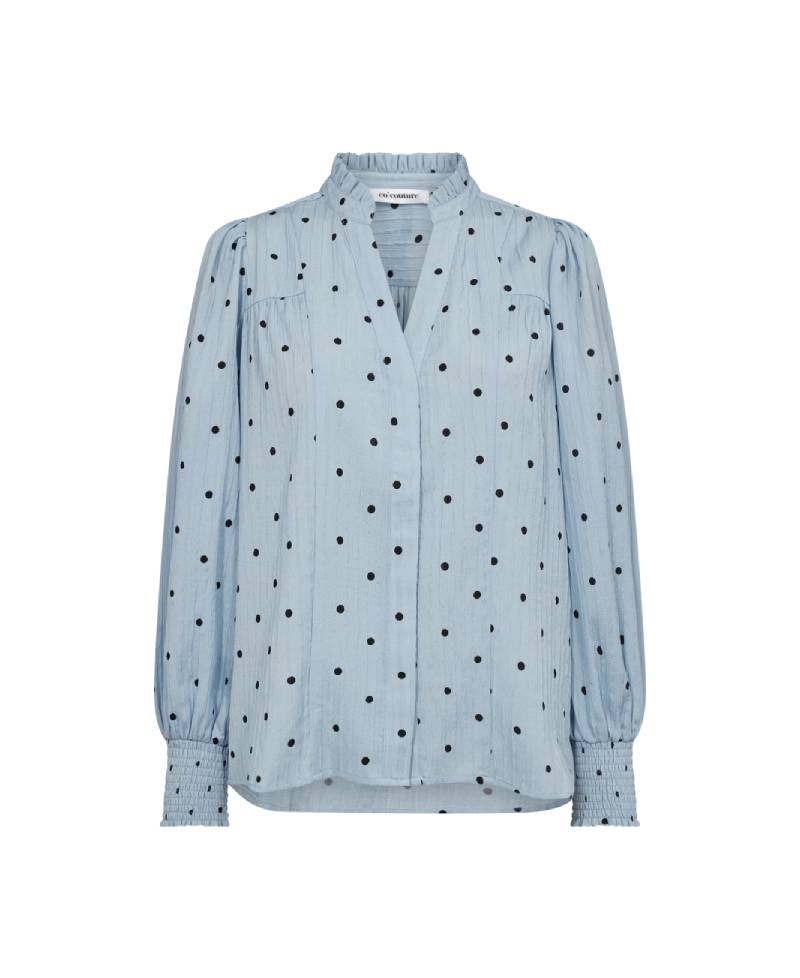 Co Couture DoraCC Dot V-Shirt - 23 Pale Blue